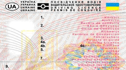 Образец нового водительского удостоверения